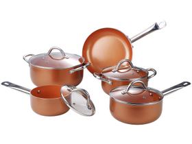 Jogo de Panelas Hauskraft Antiaderente de Alumínio Jogo de Panelas Hauskraft Antiaderente de Alumínio