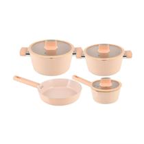 Jogo de Panelas Indução 4 Peças Bege Chicago Casambiente Jogo de Panelas Indução 4 Peças Bege Chicago Casambiente