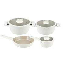Jogo de Panelas Indução 4 Peças Branco Chicago Casambiente Jogo de Panelas Indução 4 Peças Branco Chicago Casambiente