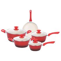 Jogo de Panelas Indução 5 Peças Class Rubi Rev Cerâm 3,7mm