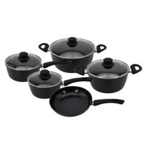 Jogo De Panelas Indução 5 Peças Revest Cerâmico Preto Incanto Jogo De Panelas Indução 5 Peças Revest Cerâmico Preto Incanto