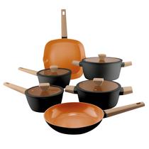 Jogo de Panelas Indução 6 Peças Preto Norma Fracalanza Jogo de Panelas Indução 6 Peças Preto Norma Fracalanza