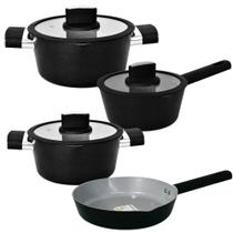 Jogo De Panelas Indução Antiaderente Revestimento Cerâmico