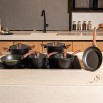 Jogo De Panelas Indução Brinox Ceramic Life Sirius 6 Peças Cerâmica Mineral Resist Original Nota Fiscal