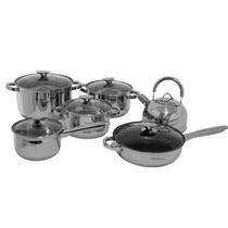 Jogo de Panelas Indução em Aço Inox Luar 6 Peças Jogo de Panelas Indução em Aço Inox Luar 6 Peças