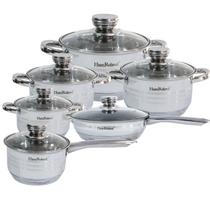 Jogo de Panelas Indução em Aço Inox Luna 6 peças Jogo de Panelas Indução em Aço Inox Luna 6 peças