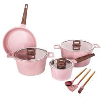 Jogo De Panelas Indução Revestimento Granito Antiaderente Jogo De Panelas Indução Revestimento Granito Antiaderente