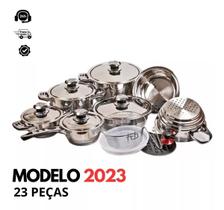 Jogo de Panelas Inox 19 Peças Songhe Tools