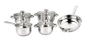 Jogo de Panelas Inox 5 peças Tampa de Vidro Saída de Vapor - Wincy Jogo de Panelas Inox 5 peças Tampa de Vidro Saída de Vapor - Wincy