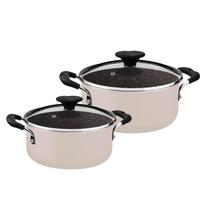 Jogo de Panelas Kit 2 Caçarolas Antiaderente Cerâmico Fogão Indução Tunis Tramontina Jogo de Panelas Kit 2 Caçarolas Antiaderente Cerâmico Fogão Indução Tunis Tramontina