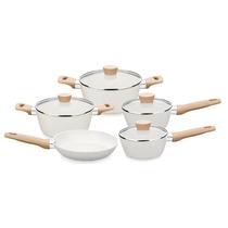 Jogo De Panelas Linha Carmela de Indução Bege 5 Peças MTA