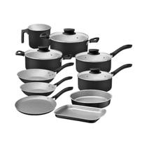 Jogo De Panelas Linz 10Pçs Preto Antiaderente Tramontina Jogo De Panelas Linz 10Pçs Preto Antiaderente Tramontina