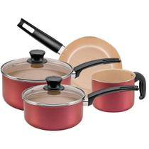 Jogo De Panelas Magnific Antiaderente 4 Peças Cereja Panelux