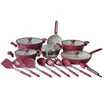 Jogo De Panelas Marmorizadas Hermes 17 Peças Maravilhosas!!!