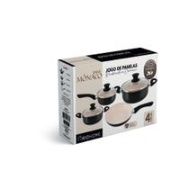 Jogo de Panelas Mônaco 4 Peças Revestimento em Cerâmica 1,8 MM - Rio Home