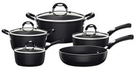 Jogo de Panelas Mônaco Induction Antiaderente Preto 5 Pçs Tramontina