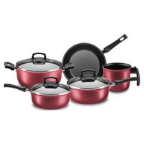 Jogo de Panelas MTA 5 Peças Safira 5661 Cereja Jogo de Panelas MTA 5 Peças Safira 5661 Cereja