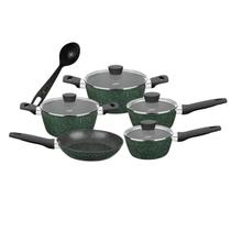 Jogo de Panelas Mta Antiaderente Carmela Garden 5 Pç Verde
