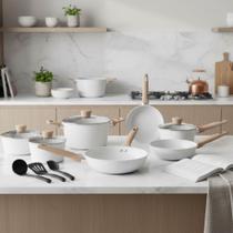 Jogo De Panelas Mta Carmela 10 Pçs Revestimento Cerâmica