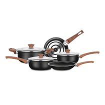 Jogo de Panelas MTA Ceramica Black 5 Peças Tampa de Vidro Jogo de Panelas MTA Ceramica Black 5 Peças Tampa de Vidro