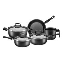 Jogo de Panelas MTA Safira Cristal 5 Peças Grafite - 5660 Jogo de Panelas MTA Safira Cristal 5 Peças Grafite - 5660