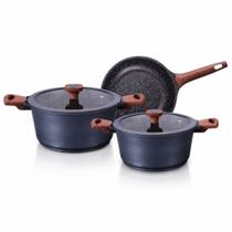 Jogo de Panelas MTA Titanium Premium 3 Peças com Revestimento Cerâmico Antiaderente Jogo de Panelas MTA Titanium Premium 3 Peças com Revestimento Cerâmico Antiaderente