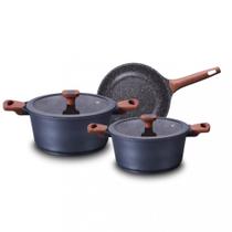 Jogo de Panelas MTA Titanium Premium 3 Peças Tampa de Vidro Jogo de Panelas MTA Titanium Premium 3 Peças Tampa de Vidro