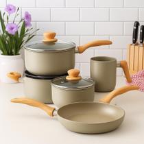 Jogo De Panelas Napoli Pequim Antiaderente 5 Peças Grossas Cerâmico Jogo De Panelas Napoli Pequim Antiaderente 5 Peças Grossas Cerâmico