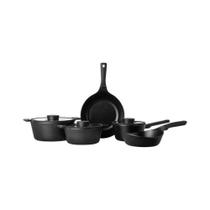 Jogo De Panelas Neoflam Antiaderente Vulkan 5 Pç Preto