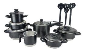 Jogo De Panelas Panela De Pressão 4.5l Com Talheres 11 Peças