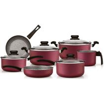 Jogo De Panelas Panelux Premium Antiaderente Cereja 7 Peças