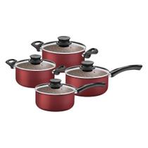 Jogo de Panelas Paris 4 Peças Alumínio Antiaderente Vermelho PATV - Tramontina