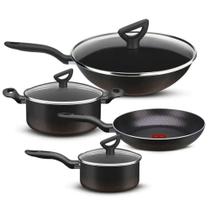 Jogo de Panelas Preto 4 peças Inova 9295305266 - Rochedo