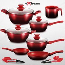 Jogo de Panelas Revestimento Ceramica Indução 11 peças Extream Jogo de Panelas Revestimento Ceramica Indução 11 peças Extream