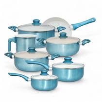 Jogo De Panelas Revestimento Cerâmico Antiaderente 7 Peças Jogo De Panelas Revestimento Cerâmico Antiaderente 7 Peças