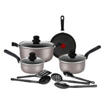 Jogo De Panelas Rochedo 9 Peças Talent Imusa Revestimento Antiaderente Com Utensílios Preto