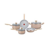 Jogo de Panelas Rochedo Ceramic Light Sand 5 Peças