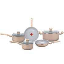Jogo de Panelas Rochedo Light Sand Antiaderente 5 Peças