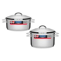 Jogo De Panelas Solar 2 Peças Inox Pit 1, 2 - Tramontina Jogo De Panelas Solar 2 Peças Inox Pit 1, 2 - Tramontina