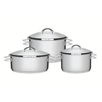 Jogo de Panelas Solar 3 Peças em Aço Inox Fundo Triplo Tramontina 65510/740