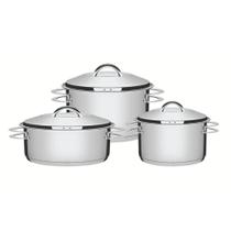 Jogo De Panelas Solar 3 Peças Inox Fundo Triplo 65510/740 Jogo De Panelas Solar 3 Peças Inox Fundo Triplo 65510/740