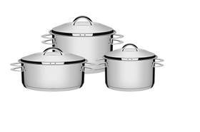 Jogo De Panelas Solar Inox 3 Peças Tramontina 65510/740 Jogo De Panelas Solar Inox 3 Peças Tramontina 65510/740