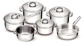 Jogo De Panelas Solar Tramontina Aço Inox 06 Peças Jogo De Panelas Solar Tramontina Aço Inox 06 Peças