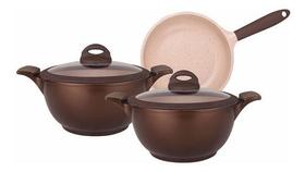 Jogo de Panelas Tognana Revestimento Cerâmico MTA 3 Peças