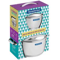 Jogo de Panelas Tramontina Aço Inox com 2 Peças