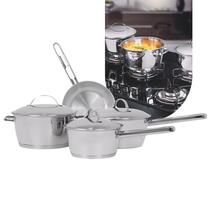 Jogo de Panelas Tramontina Allegra 4 Peças em Aço Inox com Fundo Triplo Jogo de Panelas Tramontina Allegra 4 Peças em Aço Inox com Fundo Triplo