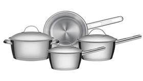 Jogo de Panelas Tramontina Allegra Aço Inox 4 Peças Jogo de Panelas Tramontina Allegra Aço Inox 4 Peças