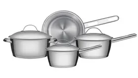 Jogo de Panelas Tramontina Allegra Aço Inox 4 Peças