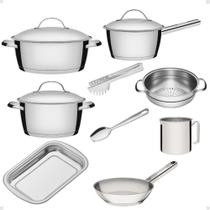 Jogo de Panelas Tramontina Allegra Com Pegador e Colher 9Pçs Jogo de Panelas Tramontina Allegra Com Pegador e Colher 9Pçs