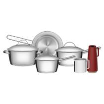 Jogo de Panelas Tramontina Allegra Inox 6 Peças Jogo de Panelas Tramontina Allegra Inox 6 Peças